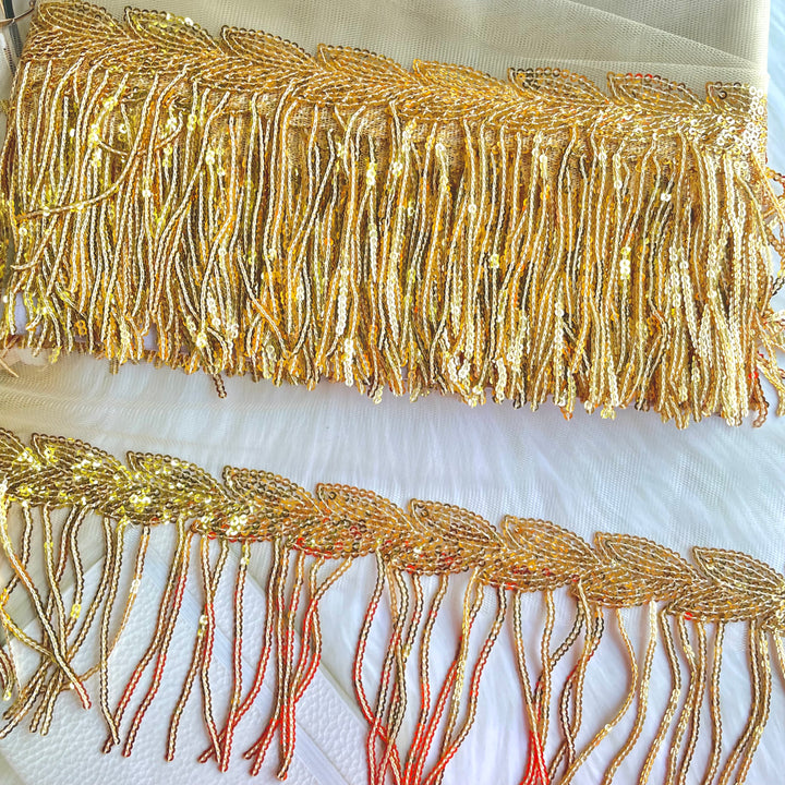 golden sitara latkan lace